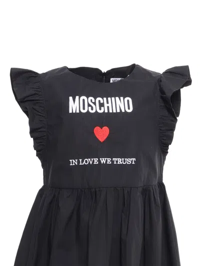 Shop Moschino Black Long Dress