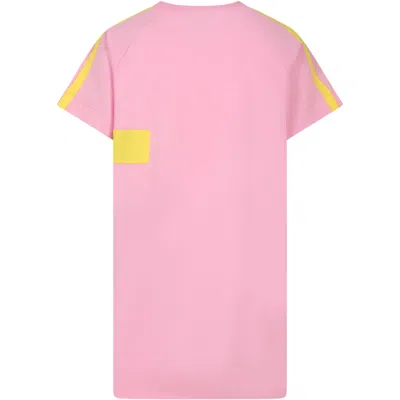 Shop Marni Pink Dress For Girl With Logo