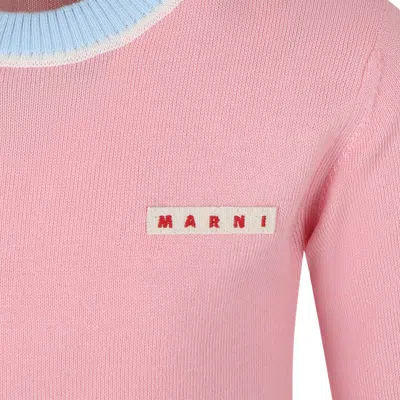 Shop Marni Pink Sweat For Girl With Logo