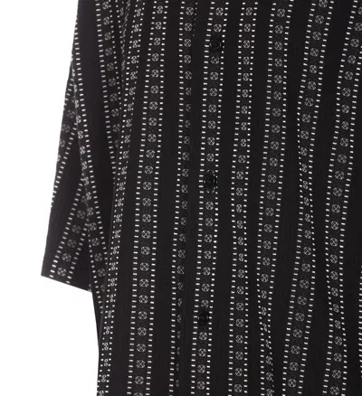 Off-white Bowling Shirt With Embroidered Arrow In Black