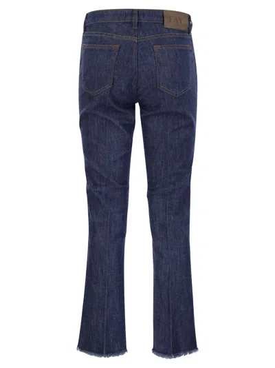 Shop Fay Denim 5-pocket Jeans In U608