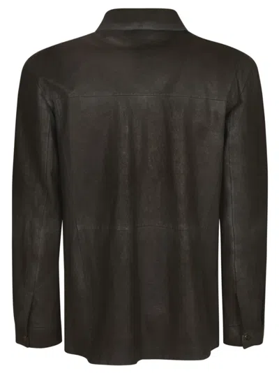 Sword 6.6.44 Button-fastening Flap-pocket Shirt Jacket In Black