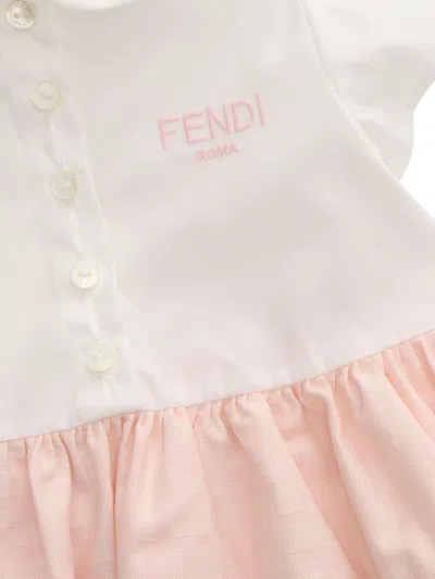 Shop Fendi Whispered Dress In Pink