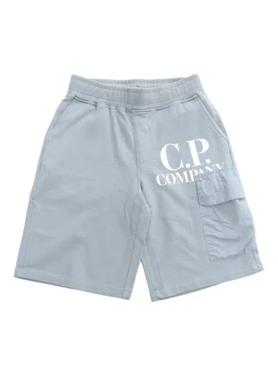 C.p. Company Undersixteen Gray Shorts In Grey
