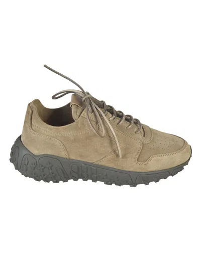 Shop Buttero Suede Low Sneakers In Taupe