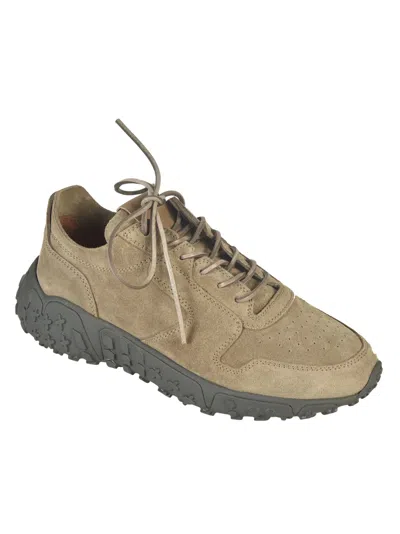 Shop Buttero Suede Low Sneakers In Taupe
