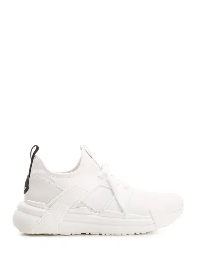 Shop Moncler White Lunarove Sneakers