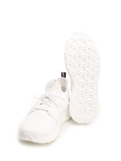 Shop Moncler White Lunarove Sneakers