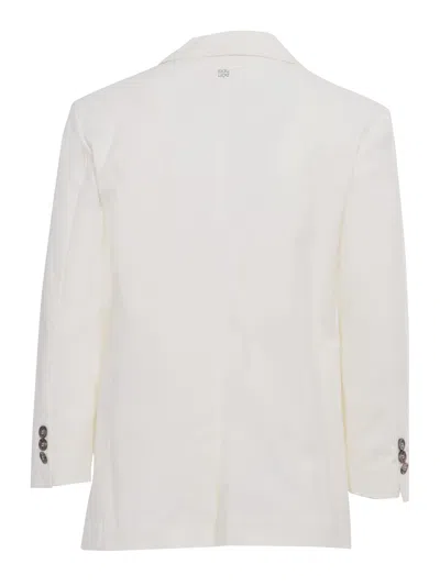 Shop Douuod White Blazer