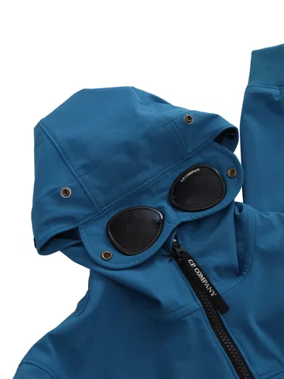 Shop C.p. Company Undersixteen Blue Hooded Jacket