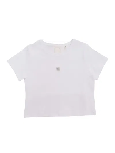 Shop Givenchy White Cropped T-shirt