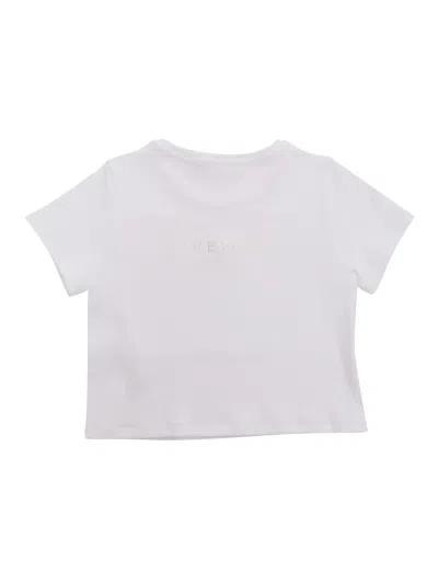 Shop Givenchy White Cropped T-shirt