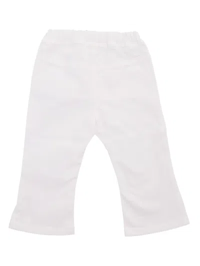 Il Gufo White Trousers In White