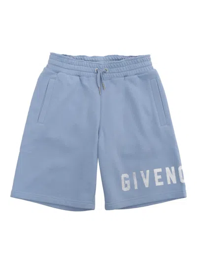 Shop Givenchy Light Blue Shorts