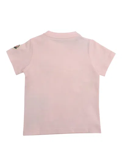 Shop Moncler Pink T-shirt With Logo
