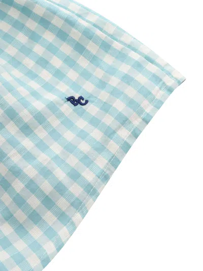 Shop Bobo Choses Checked Shorts In Light Blue