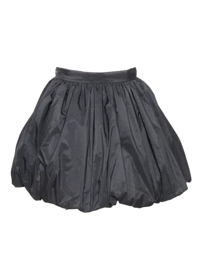 Monnalisa Black Baloon Skirt In Black