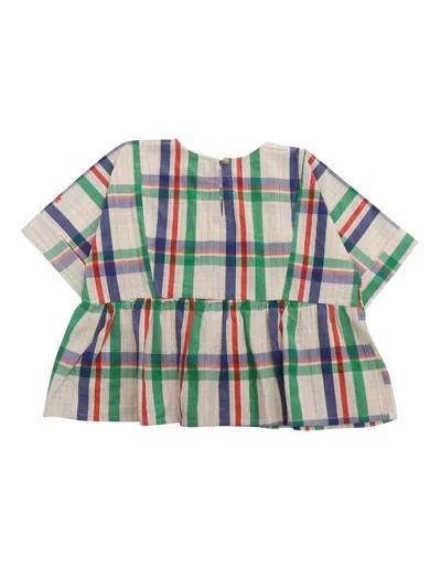 Shop Bobo Choses Crop Top Check In Multicolor