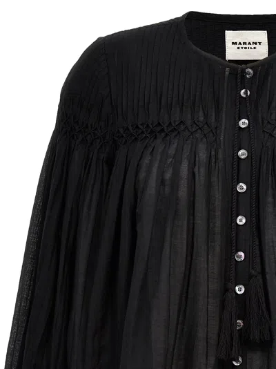 Shop Marant Etoile Abadi Shirt In Black