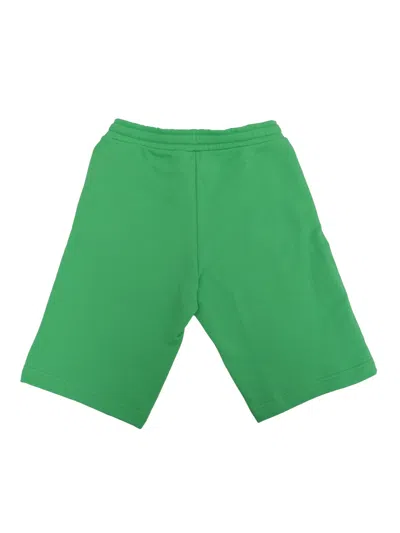 Shop Diesel Green Fleece Shorts
