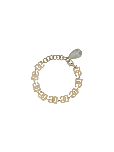 Shop Dolce & Gabbana Logo Bracelet In Oro