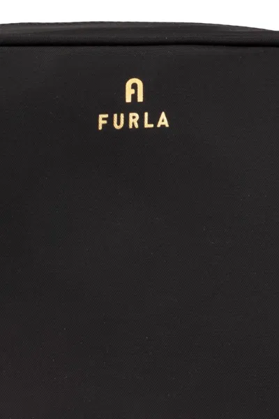 Shop Furla Camelia Arch-motif Zip-up Make-up Bag