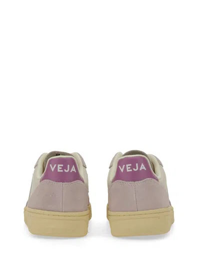 Shop Veja Sneaker V-10 In Gravel_menthol_parme