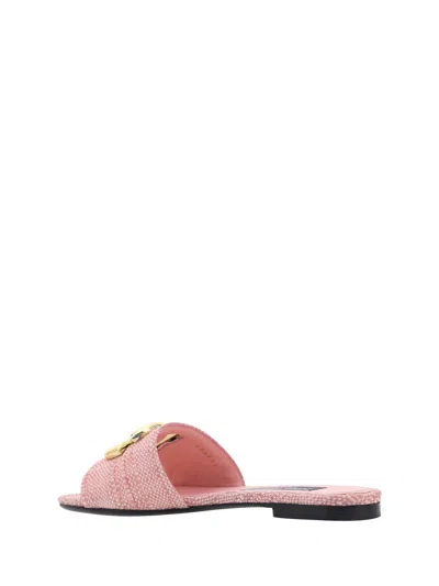 Shop Dolce & Gabbana Slide Sandals In Rosa Baby 2