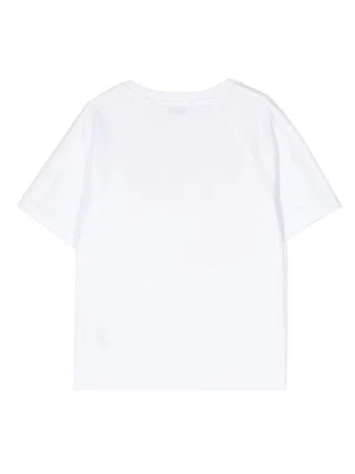 Shop Burberry Kids T-shirts And Polos White