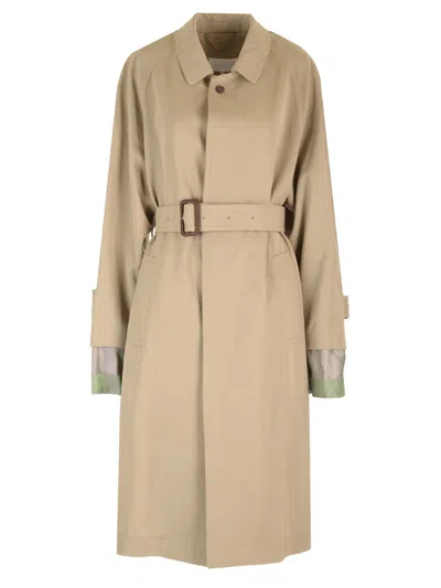 Shop Maison Margiela Anonymity Of The Lining Coat In Beige