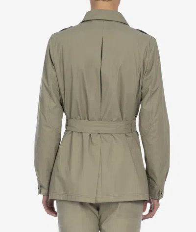 Shop Larusmiani Merzouga Safari Jacket Jacket In Sage Green