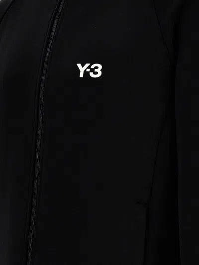 Shop Y-3 Contrast Band Sweatshirt In White/black
