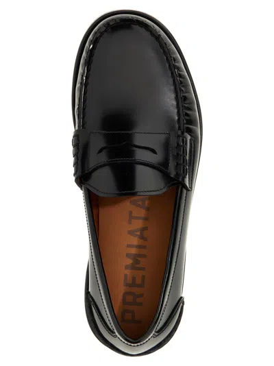Shop Premiata Tecno Loafers In Black