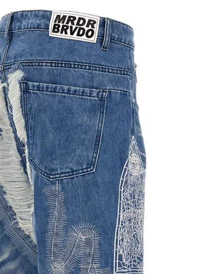 Shop Who Decides War Path Denim Jeans In Light Blue