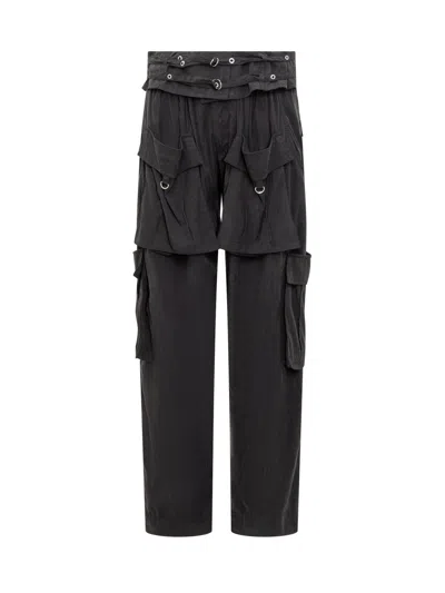 Shop Isabel Marant Hadja Mid-rise Belted Cargo Trousers In .