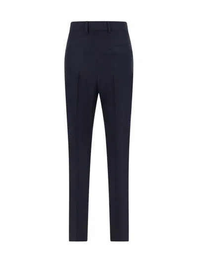 Shop Valentino Formal Pants In Navy