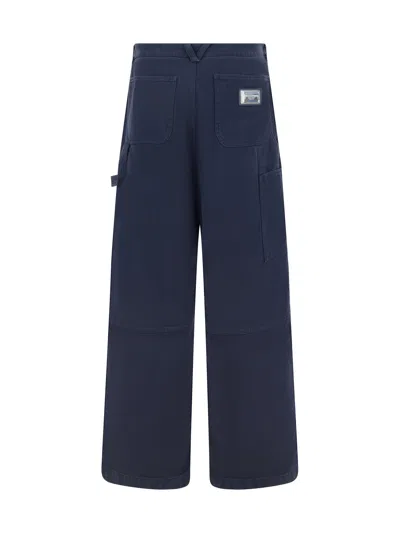 Shop Dolce & Gabbana Cargo Pants In Blu Scurissimo 1