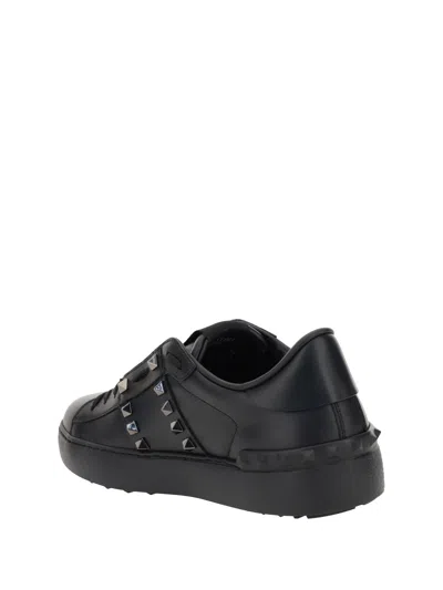 Shop Valentino Garavani Rockstud Sneakers In Neronero