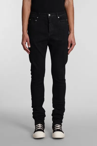 Shop Rick Owens Regular 5 Pockets Jeans In Black