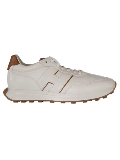 Shop Hogan H601 H Patch Sneakers In White