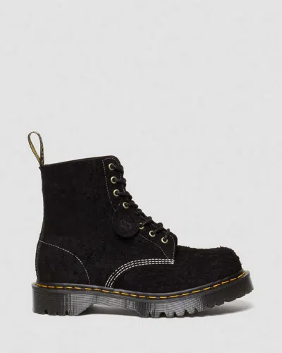 Shop Dr. Martens' 1460 Pascal Made In England Emboss Suede Lace Up Boots In Black