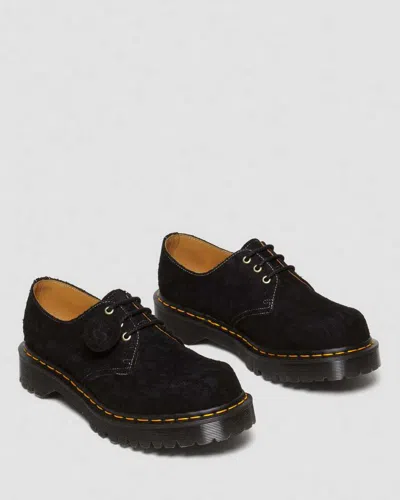 Dr. Martens 1461 Bex Made In England Emboss Suede Oxford Shoes In Black