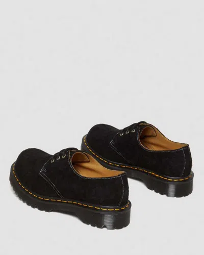 Dr. Martens 1461 Bex Made In England Emboss Suede Oxford Shoes In Black