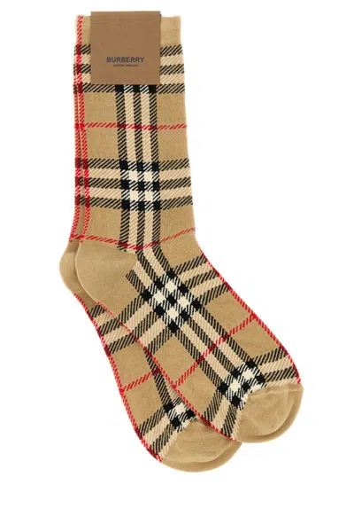 Shop Burberry Socks In Printed