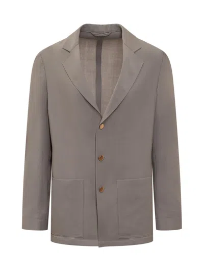 Shop Covert Single-breasted Jacket In Grey