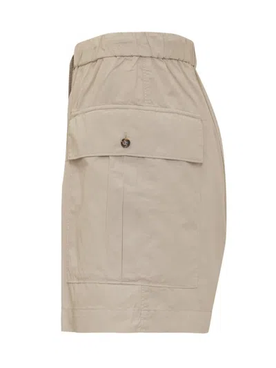Shop Covert Shorts With Pockets In Beige