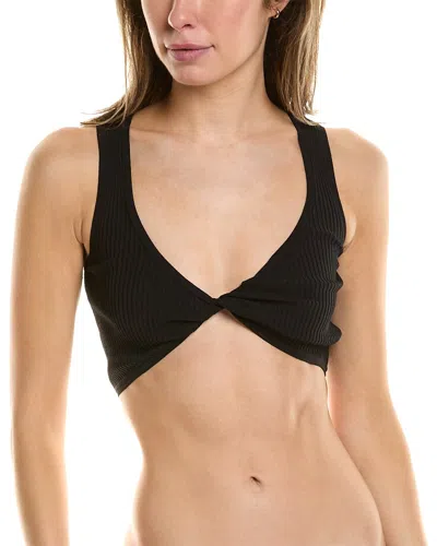 Shop Devon Windsor Kiara Bikini Top In Black