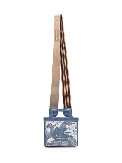 Shop Etro Love Trotter Small Bag In Blue
