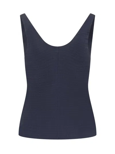 Shop Jw Anderson J.w. Anderson Top With Straps And Knotted Detail In Blue