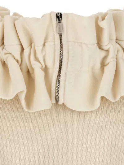 Shop Jacquemus 'la Maille Crinoline' Cardigan In White